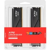 ADATA DIMM 64 GB DDR5-6000 (2x 32 GB) Dual-Kit, Arbeitsspeicher schwarz, AX5U6000C3032G-DTLABRBK, Lancer Blade RGB, INTEL XMP, AMD EXPO