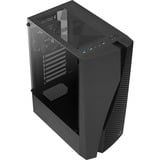 Aerocool Wave-G-BK-v1, Tower-Gehäuse schwarz, Tempered Glass