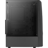 Aerocool Wave-G-BK-v1, Tower-Gehäuse schwarz, Tempered Glass