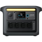 Anker SOLIX Tragbare Powerstation C1000X, PowerHouse 1.056Wh grau/schwarz, 1.800 Watt, 2.400 Watt SurgePad, PD