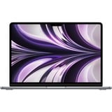 Apple MacBook Air 34,5 cm (13,6") 2022, Notebook grau, M2, 8-Core GPU, macOS Monterey, Deutsch, 256 GB SSD