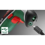 Bosch Heimwerken & Garten Akkuschrauber IXO 7 Bit-Set 3,6Volt grün/schwarz, Li-Ionen Akku 2,0Ah, 32-teiliges Schrauberbit-Set