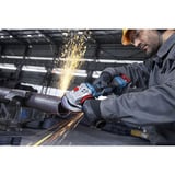 Bosch Professional Akku-Winkelschleifer GWS 18V-11PS Professional solo, 18Volt blau/schwarz, ohne Akku und Ladegerät, Zusatzhandgriff, in L-BOXX