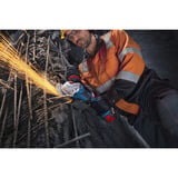 Bosch Professional Akku-Winkelschleifer GWS 18V-11PS Professional solo, 18Volt blau/schwarz, ohne Akku und Ladegerät, Zusatzhandgriff, in L-BOXX