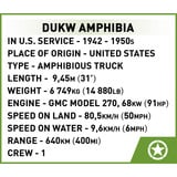 COBI DUKW Amphibia, Konstruktionsspielzeug Maßstab 1:35