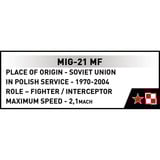 COBI MiG-21MF, Konstruktionsspielzeug Maßstab 1:48