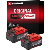 Einhell 2x 18V 5,2Ah PXC-Twinpack, Akku schwarz/rot, 2 Stück