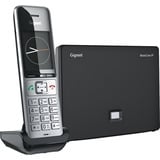 Gigaset BasicLine IP + COMFORT 500HX Silber-schwarz, Set schwarz