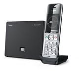 Gigaset BasicLine IP + COMFORT 500HX Silber-schwarz, Set schwarz