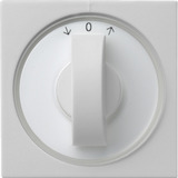 Gira Abdeckung mit Knebel für Zeitschalter und Jalousieschalter bzw. -taster grau, Retail