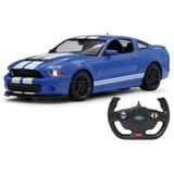 Jamara Deluxe Car Series - Ford Shelby GT500, RC blau/weiß, Maßstab 1:14, 2,4 GHz