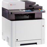 Kyocera ECOSYS M5526cdw (inkl. 3 Jahre Kyocera Life Plus), Multifunktionsdrucker grau/schwarz, USB/LAN, WLAN, Scan, Kopie, Fax