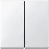 Merten Wippe für Serienschalter, zweiteilige Wippe, geeignet für Rolladensteuerung, Kunststoff Duroplast weiß (glänzend), Retail