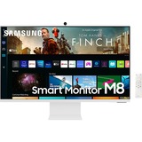 Samsung Smart Monitor M8 S32BM801UU, LED-Monitor 80 cm (32 Zoll), weiß, UltraHD/4K, WLAN, USB-C