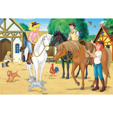 Schmidt Spiele Bibi & Tina Puzzle-Box im Metallkoffer 2x 100 Teile, 2x 150 Teile