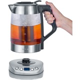 Severin Glas Tee- und Wasserkocher Deluxe WK 3479 edelstahl/schwarz, 1,7 Liter