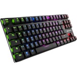 Sharkoon PureWriter TKL RGB, Gaming-Tastatur schwarz, FR-Layout, Kailh Choc Low Profile Red