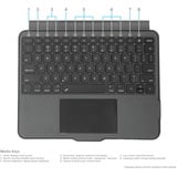 Targus VersaVu Bluetooth Tastaturhülle für iPad schwarz, DE-Layout