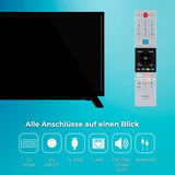 Toshiba 24WV2F63DAZ, LED-Fernseher 60 cm (24 Zoll), schwarz, WXGA, VIDAA-Betriebssystem
