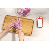 Weber Smart Wireless Temperaturfühler mit Ladegerät, Temperatursensor blau/metall