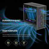 Xilence XPF360.ARGB, Gehäuselüfter schwarz, 3er-Pack, 125 mm