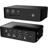 i-tec Thunderbolt 5 Quattro Display Docking Station, Dockingstation schwarz, 5x USB, Power Delivery 140W
