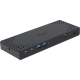 i-tec USB 3.0 / USB-C / Thunderbolt 3 Dual Display Docking Station Gen2 Power Delivery 100W, Dockingstation schwarz, Anschluss per USB/Thunderbolt 3/4