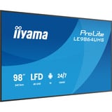 iiyama ProLite LE9864UHS-B1AG, Public Display schwarz (matt), UltraHD/4K, VA, WiFi, Fernbedienung