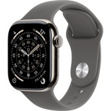 Apple Watch Series 11, Smartwatch Titan Natur, Titangehäuse, 42 mm, Sportarmband steingrau S/M, Cellular