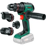 Bosch Akku-Bohrschrauber AdvancedDrill 18V-80 QuickSnap Solo + Zubehör grün/schwarz, ohne Akku und Ladegerät, POWER FOR ALL ALLIANCE