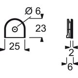 Busch-Jaeger Leitungseinführung dav sws 2088-84 weiß, Retail