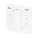 Busch-Jaeger Zentralscheibe Drehknopf Jalousie, Abdeckung weiß (glänzend), Retail