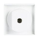 Busch-Jaeger Zentralscheibe Drehknopf Jalousie, Abdeckung weiß (glänzend), Retail