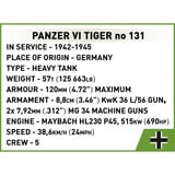 COBI Panzer VI Tiger I no 131, Konstruktionsspielzeug Maßstab 1:35