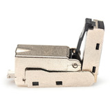 Digitus CAT.6a Feldstecker abwinkelbar, STP mit Staubschutzkappe silber, 1 Stück