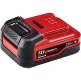 EINHELL Akku-Bohrschrauber TE-CD 12/1 +22+CL, 12Volt rot/schwarz, 2x Li-Ionen Akku 2Ah, 22-teiliges Bit- und Bohrerset + Akku-Leuchte