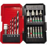 EINHELL Akku-Bohrschrauber TE-CD 12/1 +22+CL, 12Volt rot/schwarz, 2x Li-Ionen Akku 2Ah, 22-teiliges Bit- und Bohrerset + Akku-Leuchte