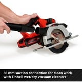 EINHELL Akku-Handkreissäge TE-CS 18/150 Li-Solo, 18Volt rot/schwarz, ohne Akku und Ladegerät