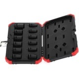 GEDORE Red Kraftschrauber-Steckschlüssel-Satz 1/2", 12-teilig rot/schwarz, SW 10mm - 24mm