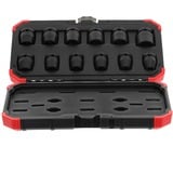 GEDORE Red Kraftschrauber-Steckschlüssel-Satz 1/2", 12-teilig rot/schwarz, SW 10mm - 24mm