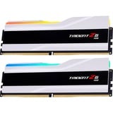 G.Skill DIMM 64 GB DDR5-6000 (2x 32 GB) Dual-Kit, Arbeitsspeicher weiß, F5-6000J3636F32GX2-TZ5RW, Trident Z5 RGB, INTEL XMP