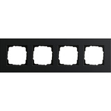 Gira Abdeckrahmen vierfach, Abdeckung schwarz, Retail