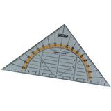 Herlitz Geo-Dreieck aus Kunststoff 16 Zentimeter, Geodreieck transparent