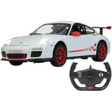 Jamara Deluxe Car Series - Porsche GT3 RS, RC weiß, Maßstab 1:14, 2,4 GHz