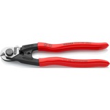 KNIPEX Drahtseilschere 95 61 190 , Schneid-Zange mit zwei Pressprofilen für Endhülsen