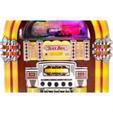 Karcher JB 6604, Kompaktanlage braun/mehrfarbig, CD, USB, Kartenleser, AM/FM-Radio, Lightshow