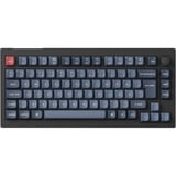 Keychron V1 Max, Gaming-Tastatur schwarz/blaugrau, ES-Layout, Gateron Jupiter Red, Hot-Swap, RGB