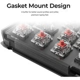 Keychron V1 Max, Gaming-Tastatur schwarz/blaugrau, ES-Layout, Gateron Jupiter Red, Hot-Swap, RGB