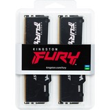 Kingston FURY DIMM 32 GB DDR5-5200 (2x 16 GB) Dual-Kit, Arbeitsspeicher schwarz, KF552C36BBEAK2-32, FURY Beast RGB, INTEL XMP, AMD EXPO