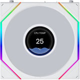 Lian Li UNI FAN TL LCD FLEX 120 Wireless, Gehäuselüfter weiß, Reverse , 124 mm